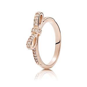 Rose gold pandora ring size 52 (6-6 1/2)